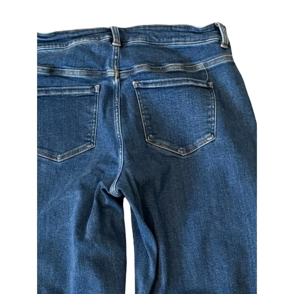 Universal Standard Jeans Womens Size 12 High Rise Straight Leg Blue Denim 31" - Picture 7 of 9